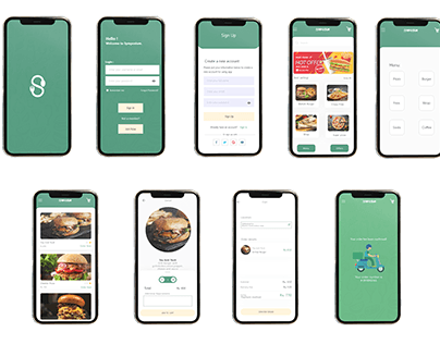 Food delivery app design