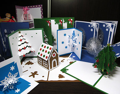 Christmas pop up cards