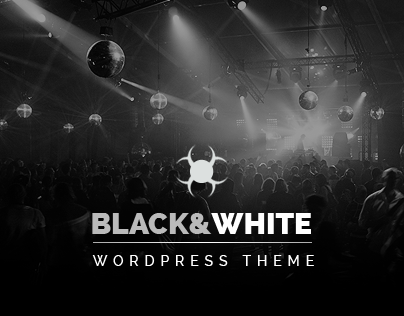 Black&white RADIO Wordpress Theme