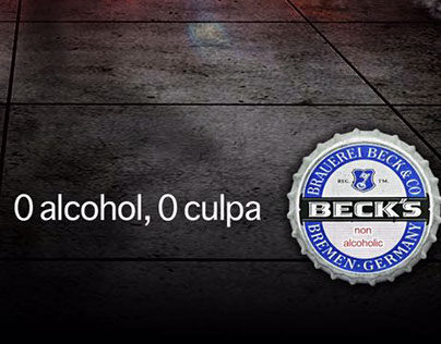 BECK'S Cerveza sin Alcohol. "0 Alcohol, 0 Culpa"