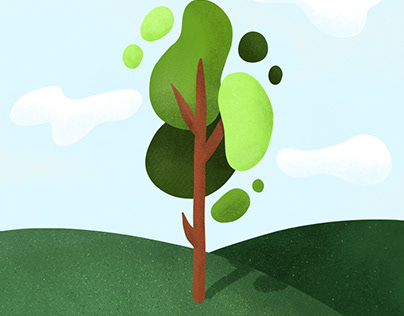 Abstract tree illustration