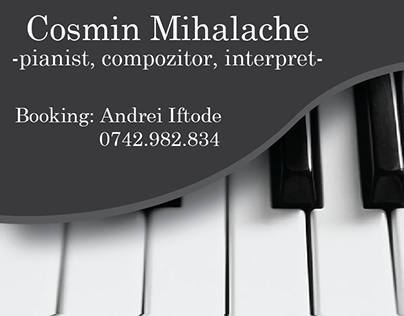 Pianist business card
