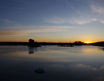 Sunrise on the Janowski Lagoon, Poland