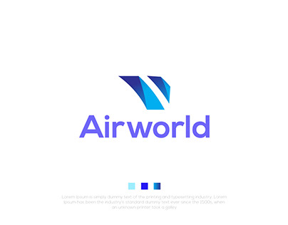 Airworld Logo Design for Aviation Company