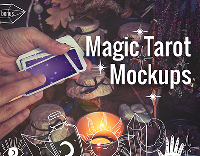 Magic Tarot Cards Mockups
