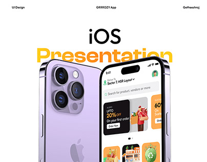 iOS Presentation - Ecommerce (Grocery App)
