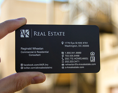 Quick Metal Card for Realtor - Ready in 5 Days or Less!