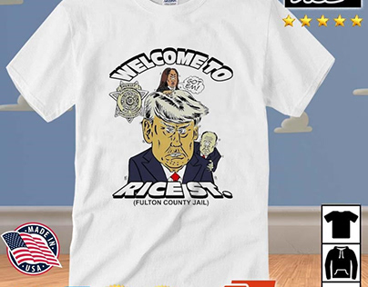 Trump Welcome To Rice St Fulton County Cartoon Shirt