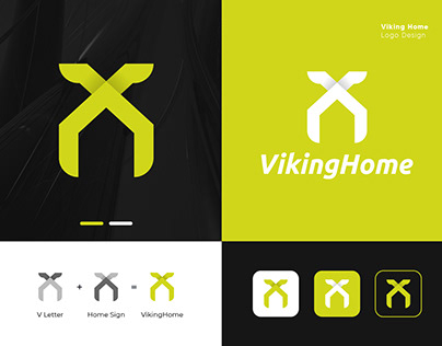 Viking Home | Real Estate, Home, Modern Logo Design