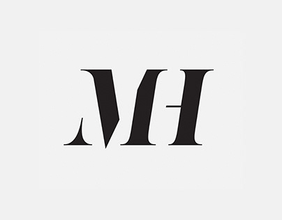 Monogram logotype MH