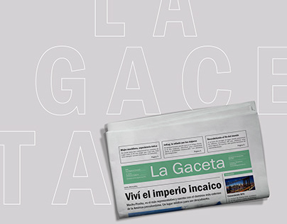 Diseño de periódico - La Gaceta