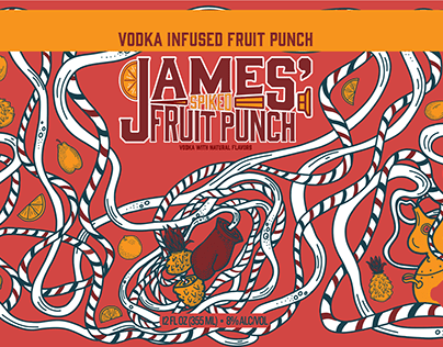 James Spiked Fruit Punch Branding