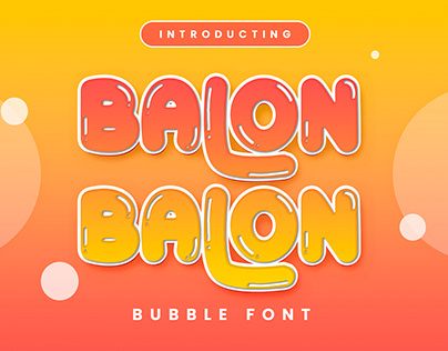 BALON - Bubble Font
