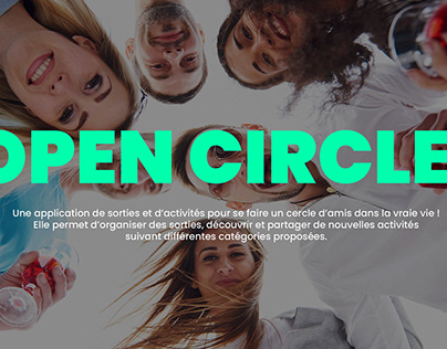 UX/UI design and Identity Design - Open Circle - FRANCE