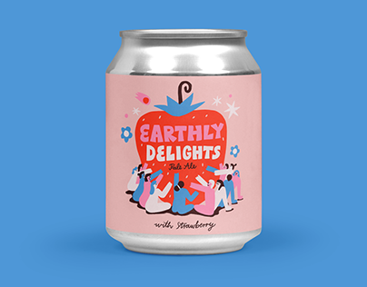 Earthly Delights Beer Label Design