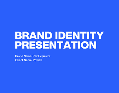 Brand Identity for Pax Exquisite