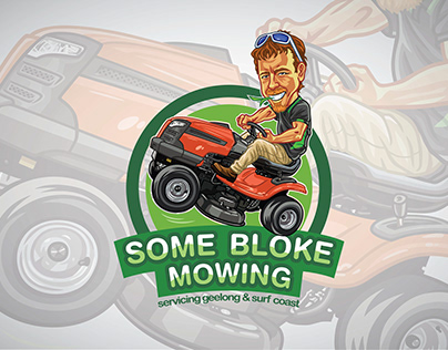 Logo for Some Bloke Mowing, Victoria, Australia