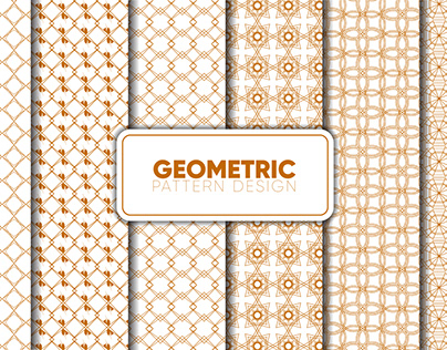 A Collection of 6 Repeating Geometric Pattern Designs