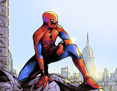 Spider-Man by @Gazo1a colors by me.