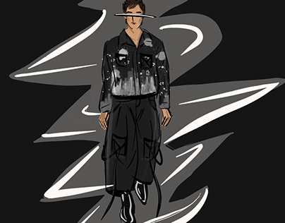 Digital fashion illustration (men’s wear)