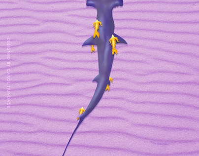 Ilustração - Tubarão Martelo