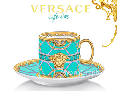 Versace cup by Procreate