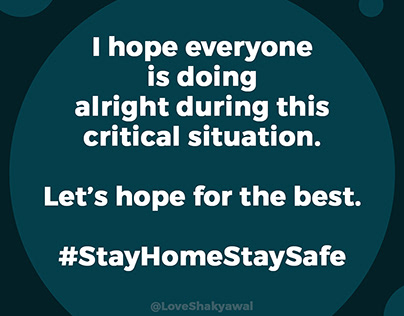 #StayHomeStaySafe