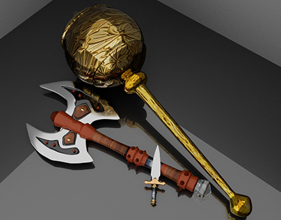 Indian Gods Weapon [3D Modelling, Texturing, Lighting]