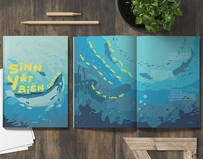 Sách Sinh vật biển Châu Á | Book design Ocean