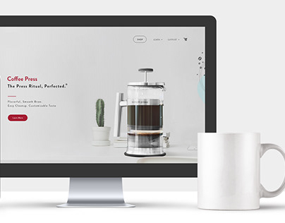 Website design for a French Press