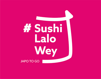 Sushi Lalo Wey logo and illustration design