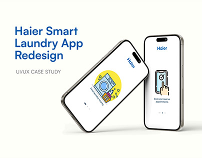 Project thumbnail - Haier Smart laundry App redesign: UI/UX case study