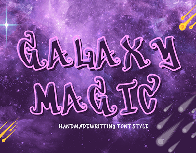 Galaxy magic font style
