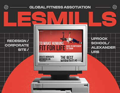 LES MILLS Fitness / Redisign of corporate site