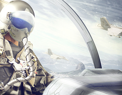Fighter pilot Digital art !