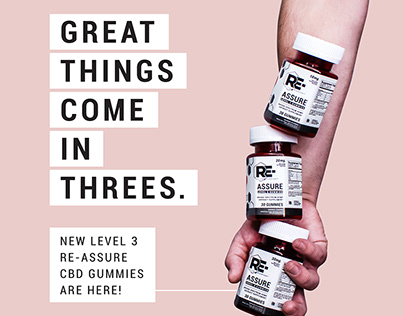 Relive Everyday Level 3 RE-ASSURE CBD Gummy Launch