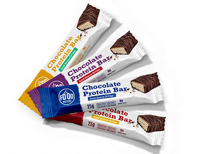 chocolate protein bar packaging design