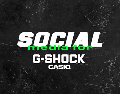 G-SHOCK CASIO Social Media Design