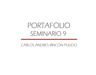 PORTAFOLIO - SEMESTRE 9