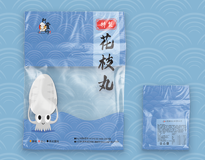 Package design- frozen cuttlefish ball