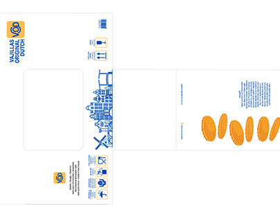Diseño gráfico empaque vajilla holandesa