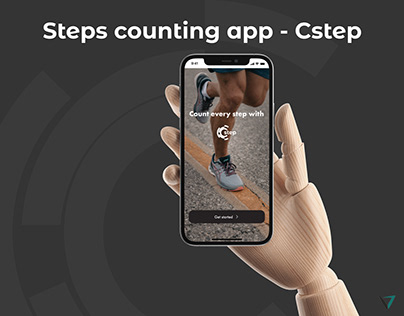 UX design project for steps counting app Cstep
