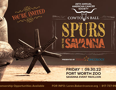 ACS Spurs On The Savanna Invitation and Web Banner