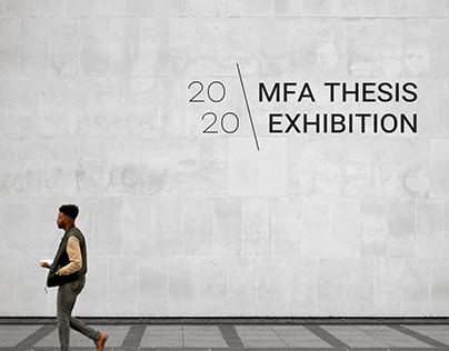 2020 MFA Thesis Exhibition Logo for UMass Dartmouth