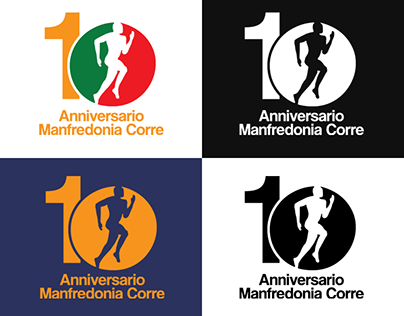 Logo Decimo Anniversario - Manfredonia Corre