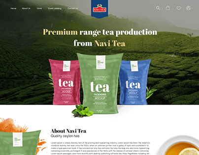 Navi Tea Website Design