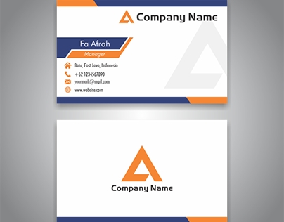 Blue Orange Business Card