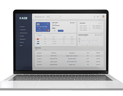 ASB Bank Dashboard Concept Design