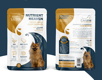 Dog Food Packaging Design for Canine Sciences