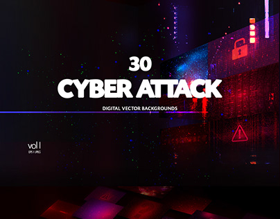 Cyber Attack Background Set